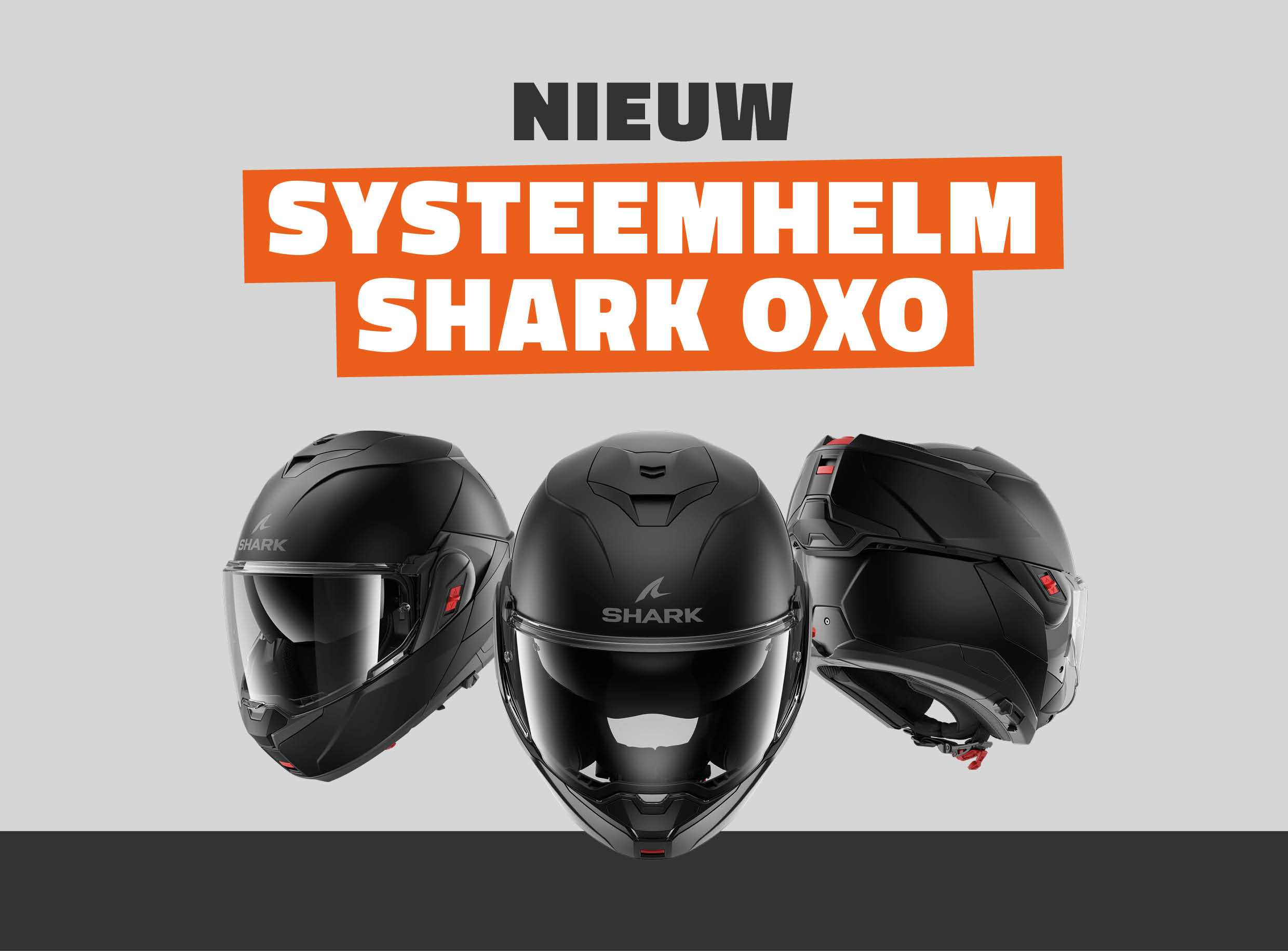 Nu bij ons verkrijgbaar: de nieuwe Shark OXO Flipback Helm!