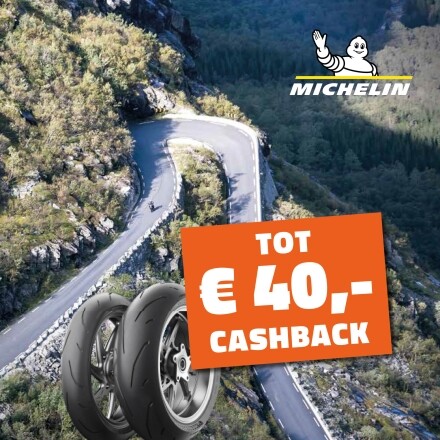 Michelin cashback-actie: pak tot €40 korting op jouw nieuwe motorbanden!