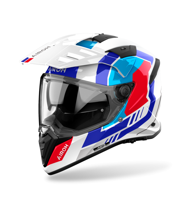 Airoh Bandit Horn Motorhelm wit - blauw