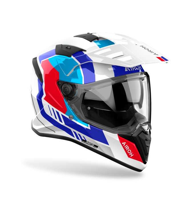 Airoh Bandit Horn Motorhelm wit - blauw