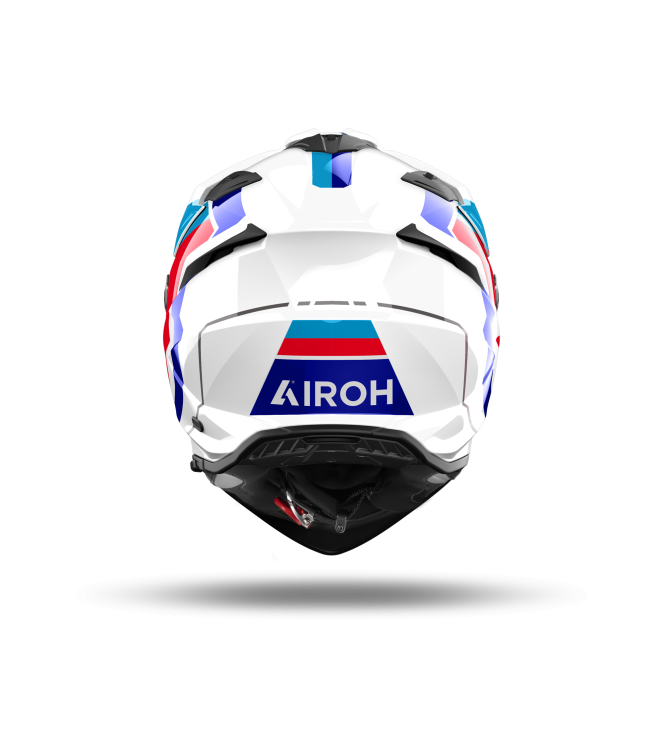 Airoh Bandit Horn Motorhelm wit - blauw