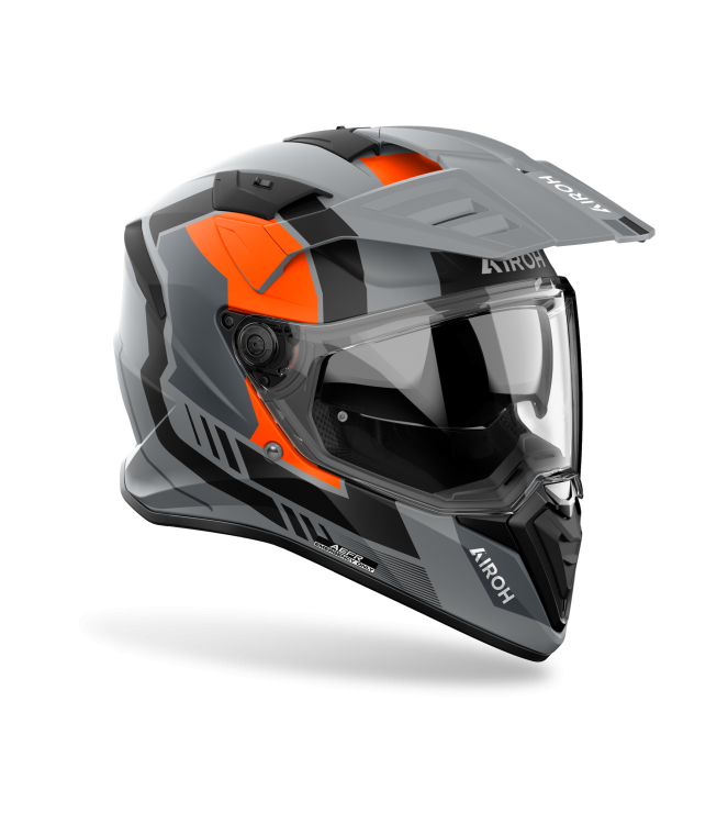 Airoh Bandit Horn Motorhelm grijs - oranje