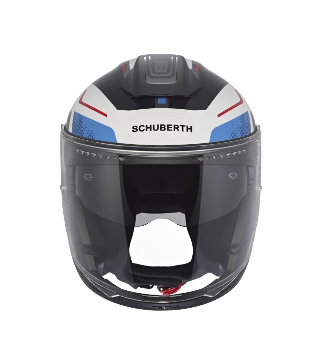 Schuberth J2 Sigma Jet helm wit/blauw