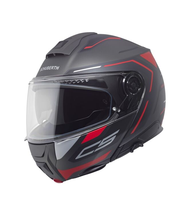 Schuberth C5 Omega zwart/rood