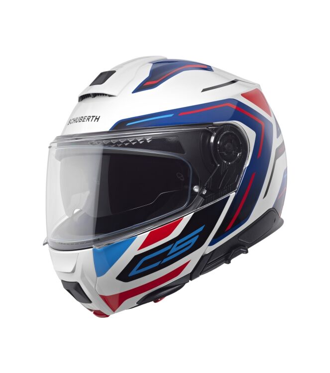 Schuberth C5 Omega wit - blauw