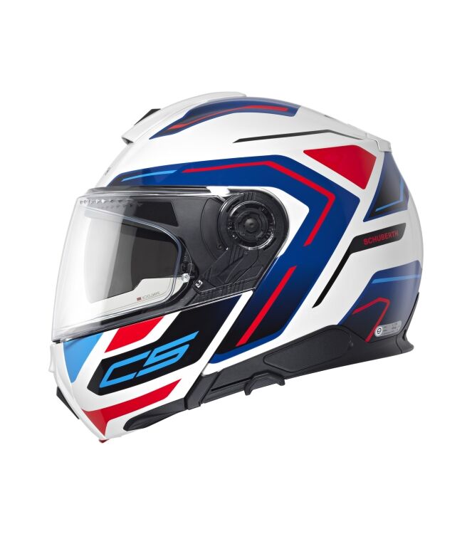 Schuberth C5 Omega wit - blauw