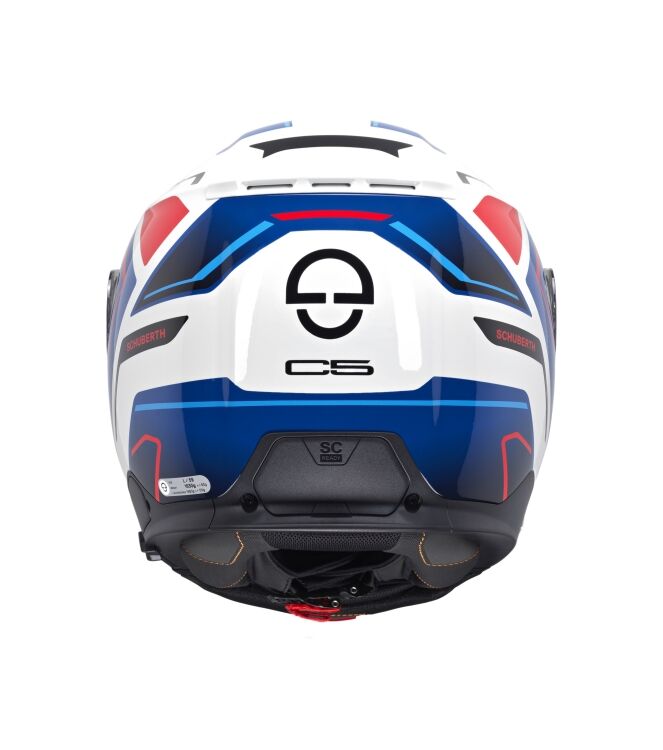 Schuberth C5 Omega wit - blauw