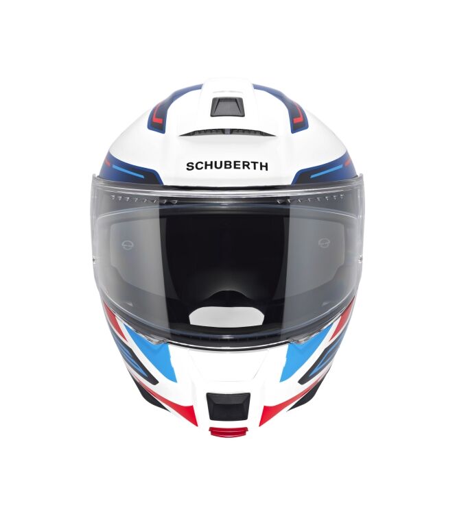 Schuberth C5 Omega wit - blauw