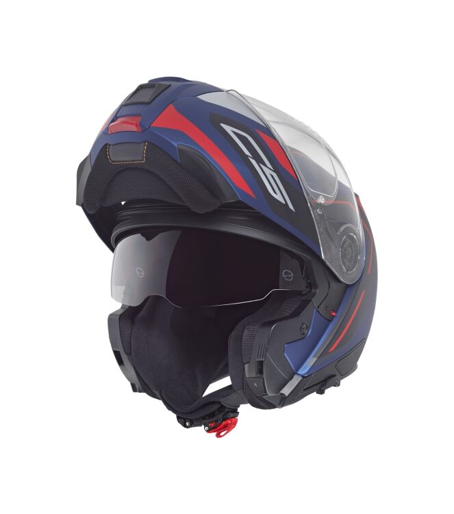 Schuberth C5 Omega blauw - rood