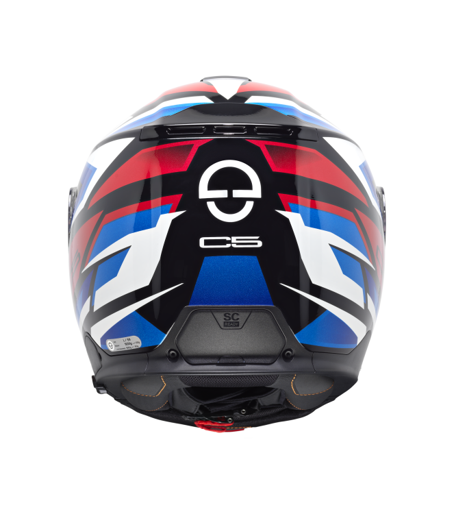 Motorhelm Schuberth, C5 Zenith black blauw/rood