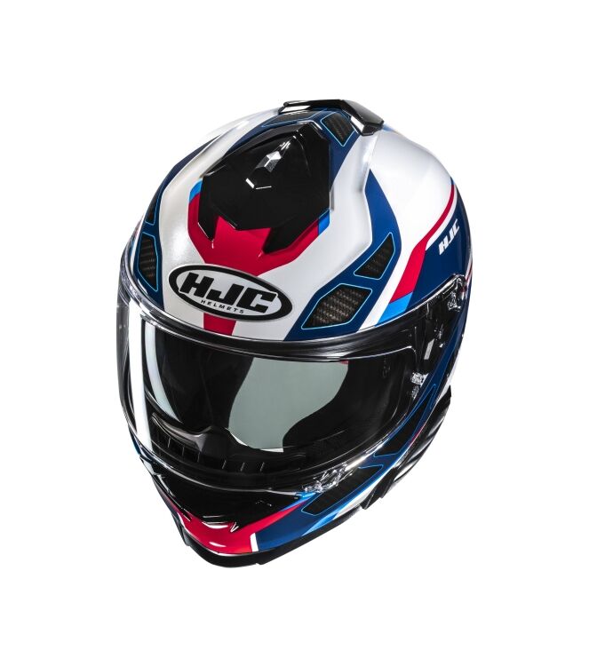 HJC i71 Zest Motorhelm wit/blauw/rood