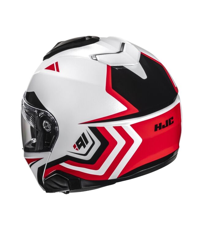 Motorhelm HJC, i91 Tricus wit - rood