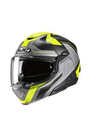 HJC F100 Bios Systeemhelm geel/grijs