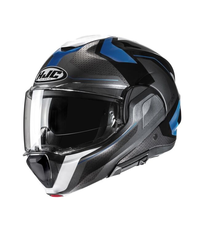 HJC F100 Bios Systeemhelm grijs/blauw