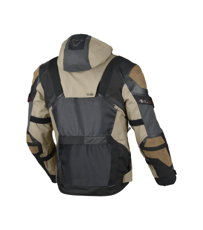 Macna Tryton Motorjas taupe - zwart