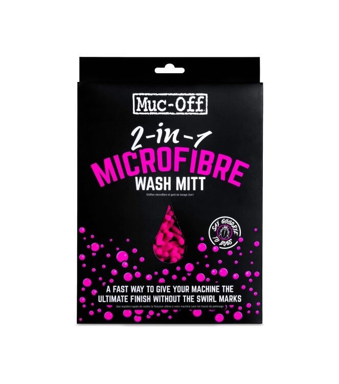 Muc-Off Microvezel washandschoen 2 in1
