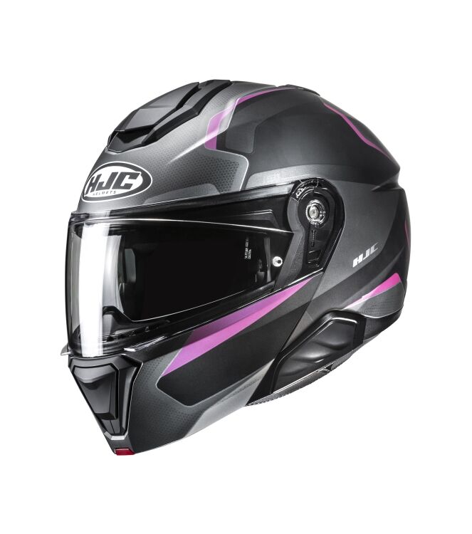 HJC I91 Felio Systeemhelm zwart/roze