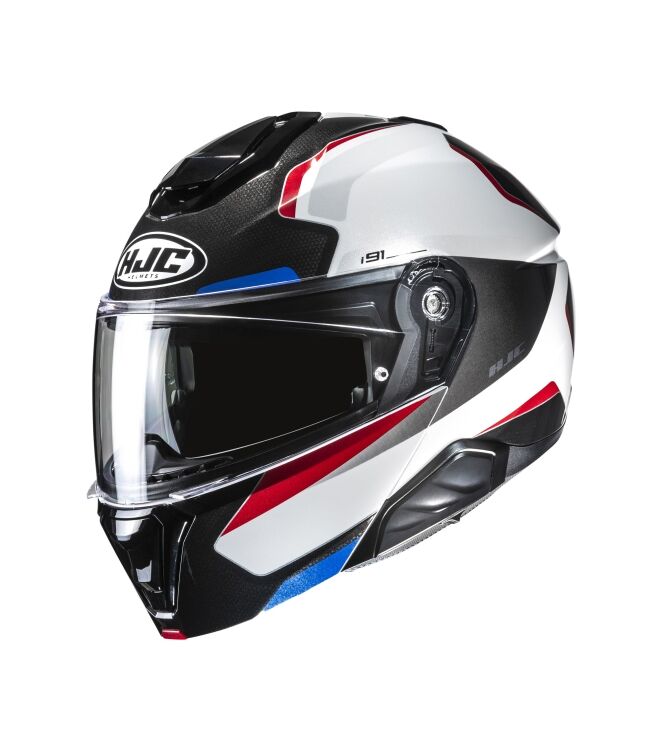 HJC I91 Felio Systeemhelm wit - rood