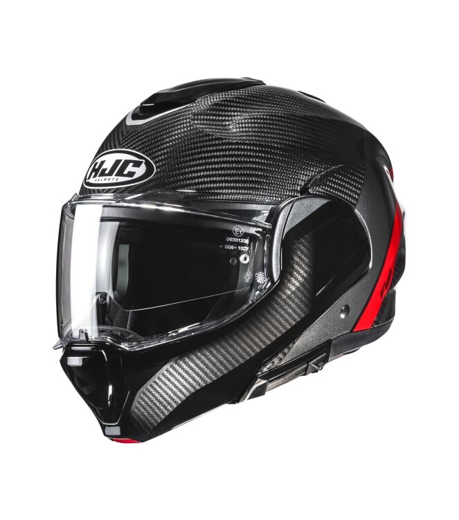 HJC F100 Carbon Stan zwart/rood