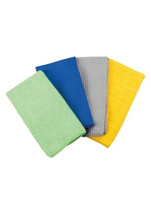 Set van 4 microvezeldoeken
