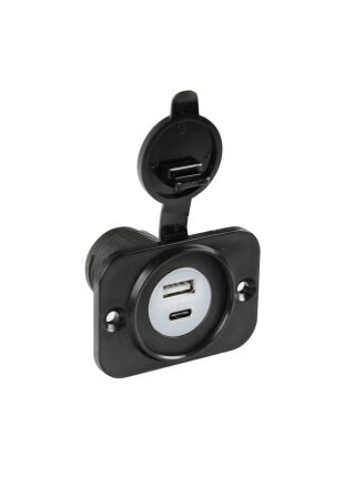 Inbouw USB-A & USB-C poort 12/24v 3000ma