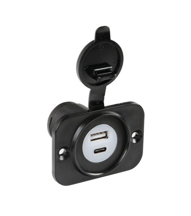 Inbouw USB-A & USB-C poort 12/24v 3000ma