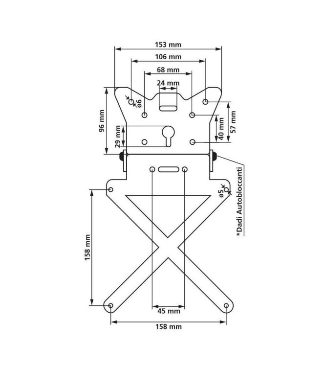 Lampa X-Plate Kentekenplaat houder