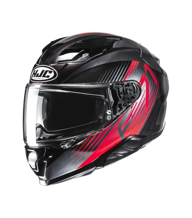 HJC F71 Catos Motorhelm zwart/rood