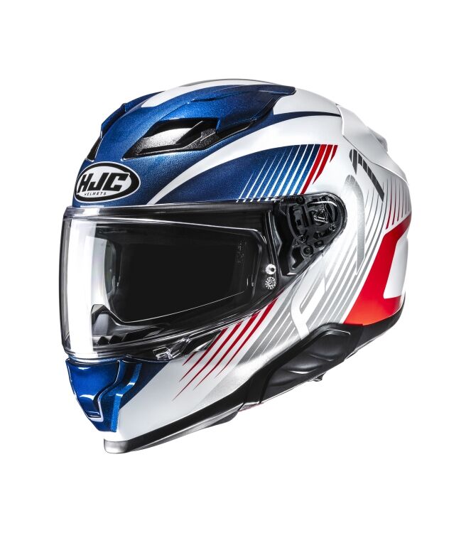 HJC F71 Catos Motorhelm wit - rood