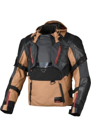 Macna Tryton Motorjas bruin/zwart