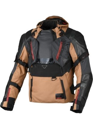 Macna Tryton Motorjas bruin/zwart