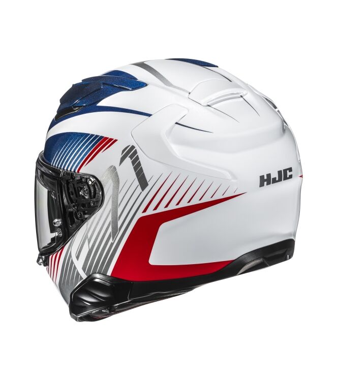HJC F71 Catos Motorhelm wit - rood