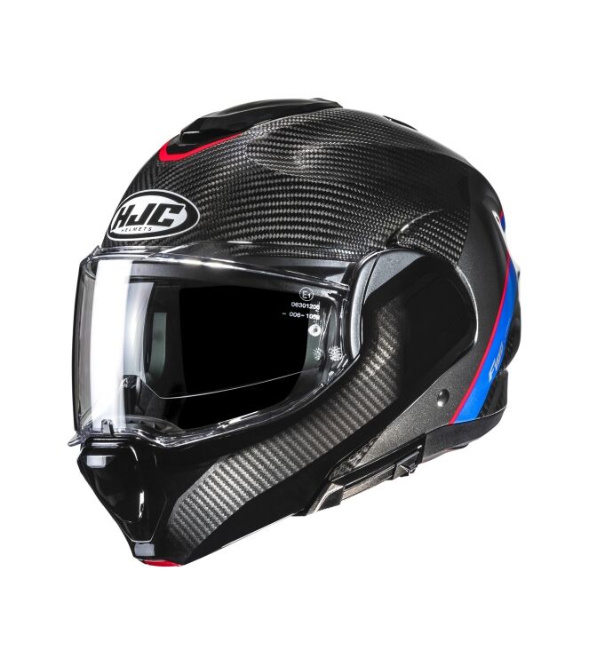 HJC F100 Carbon Stan zwart/blauw