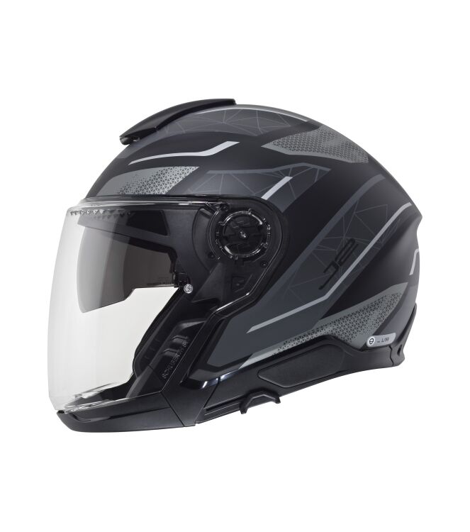 Motorhelm Schuberth, J2 Sigma Grey zwart - grijs