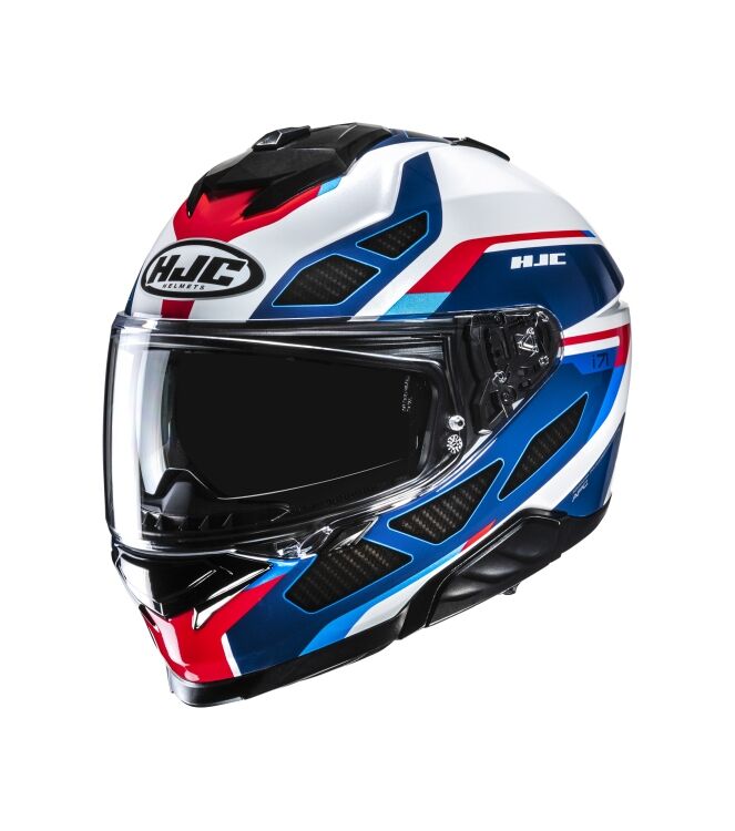 HJC i71 Zest Motorhelm wit/blauw/rood