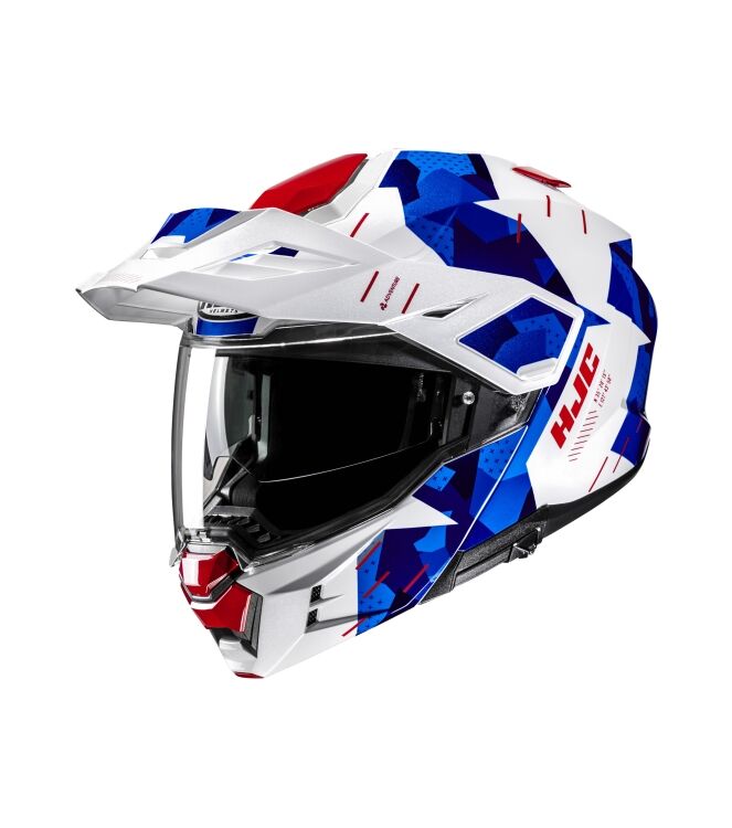 HJC i80 Roki Systeemhelm wit - blauw