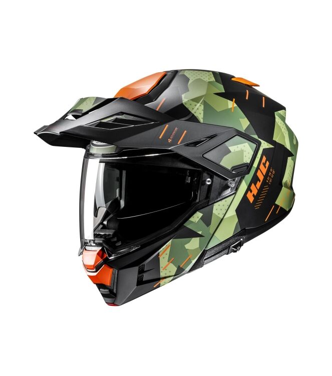 HJC i80 Roki Systeemhelm groen - oranje