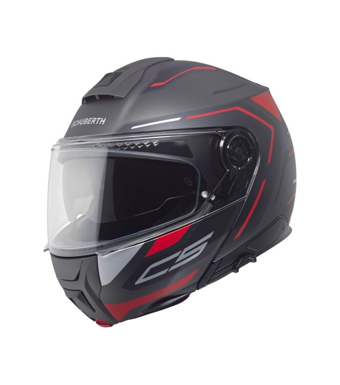 Schuberth C5 Omega zwart/rood