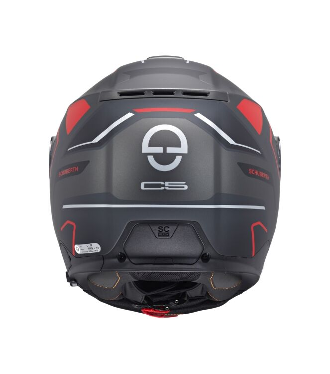 Schuberth C5 Omega zwart/rood