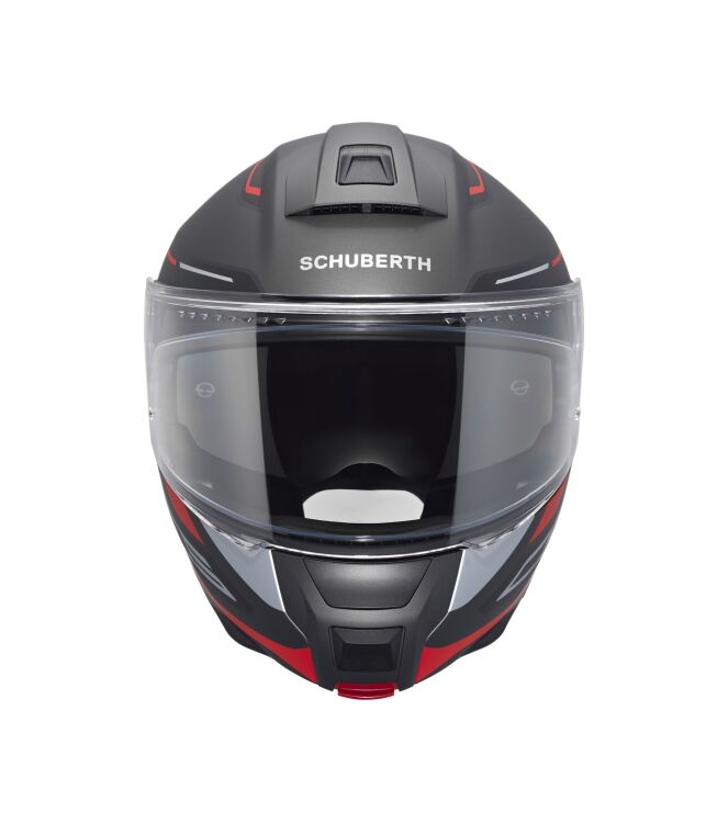 Schuberth C5 Omega zwart/rood