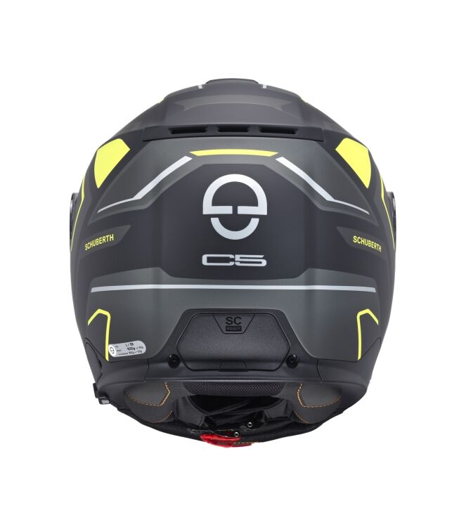 Schuberth C5 Omega zwart/geel