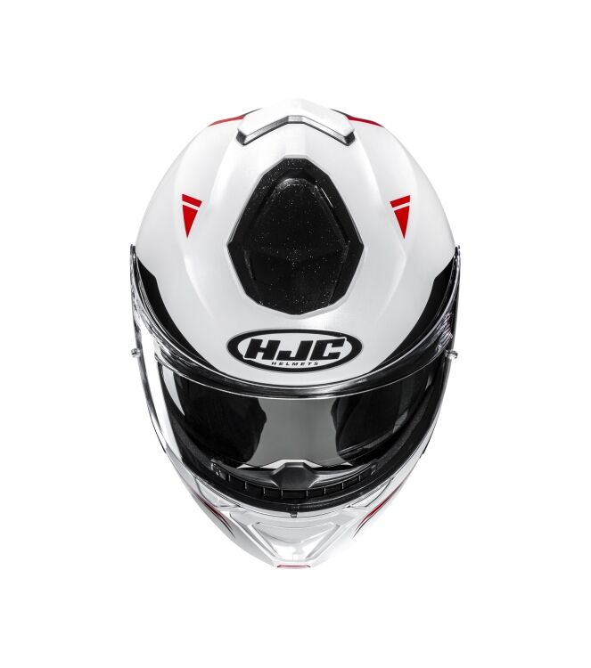Motorhelm HJC, i91 Tricus wit - rood