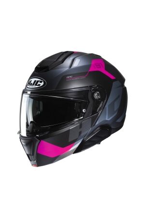 HJC i91 Carst grijs - roze