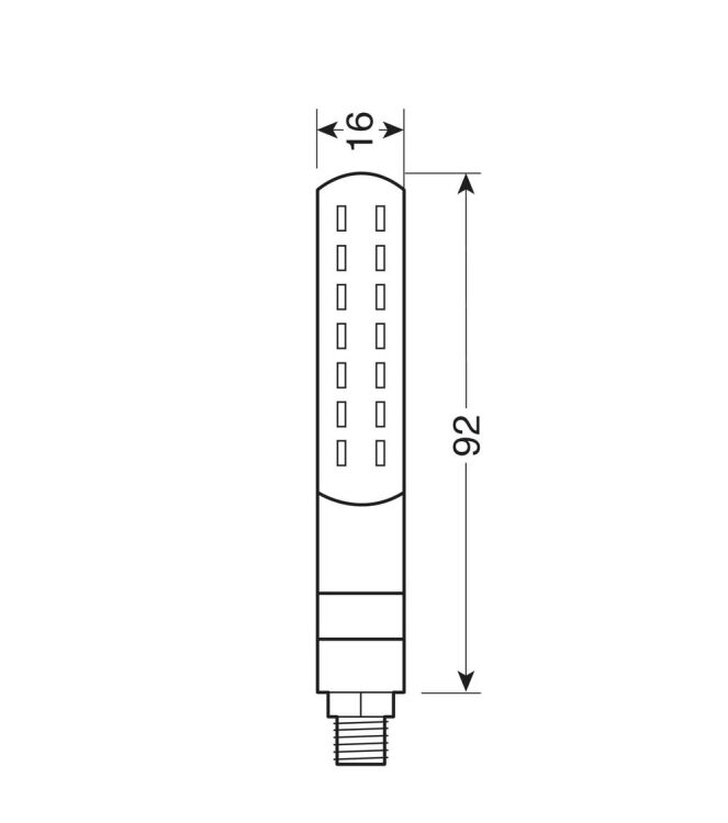Lampa Line SQ Knipperlicht voorzijde