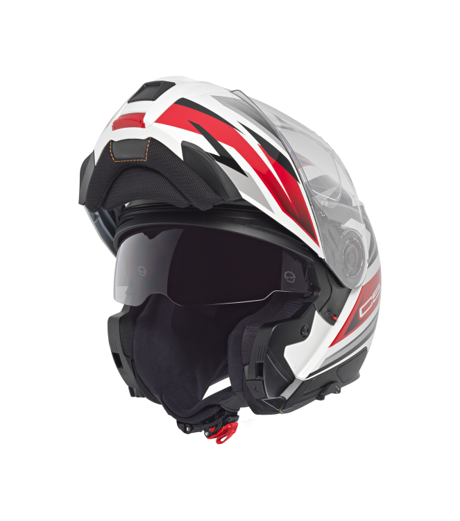 Motorhelm Schuberth, C5 Zenith black wit - rood