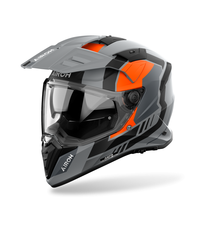 Motorhelm Airoh, Bandit Horn White gloss grijs - o