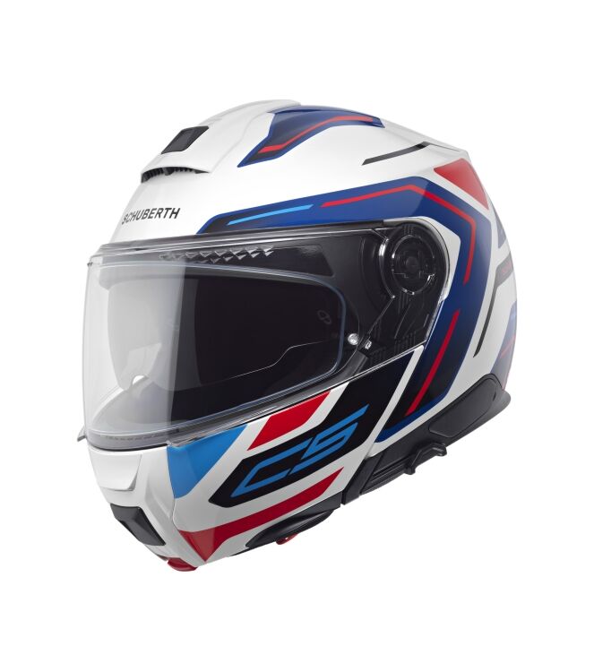 Schuberth C5 Omega wit - blauw