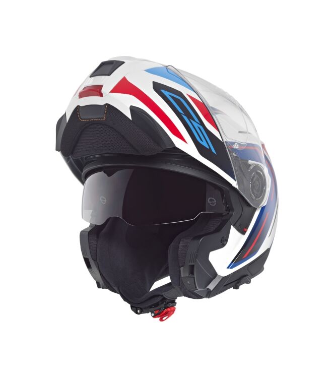 Schuberth C5 Omega wit - blauw