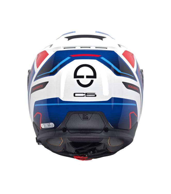 Schuberth C5 Omega wit - blauw
