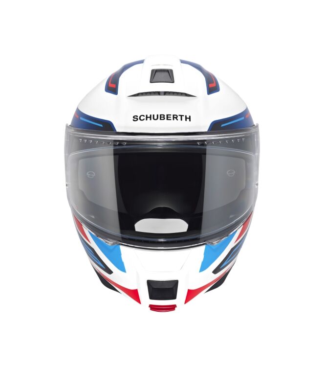 Schuberth C5 Omega wit - blauw